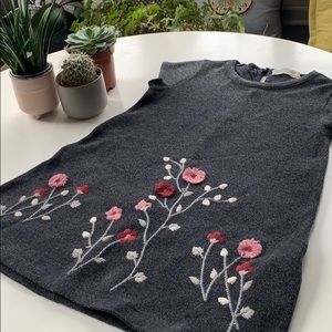 ZARA 🌸💐 EMBROIDERED FLOWER DRESS 🌸💐